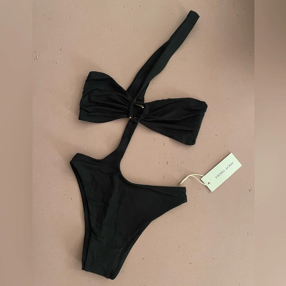 NWT Riot Swim Belen One Piece Mystic Monokoni - Black XS